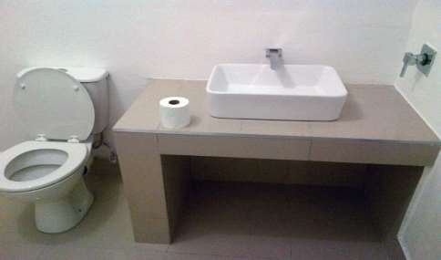 Bathroom vanity after